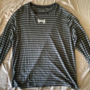 REVENGE Striped Long Sleeve Tee (L)